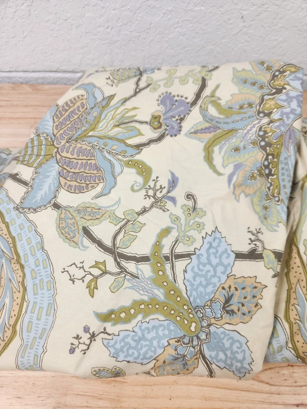 Pottery Barn Brigitte King Duvet Cottagecore Paisley Floral 100% Cotton NOS